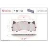 BREMBO fékbetétkészlet, tárcsafék BREMBO P 50 154