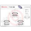 BREMBO fékbetétkészlet, tárcsafék BREMBO P 59 038