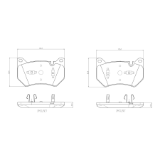 BREMBO fékbetétkészlet, tárcsafék BREMBO P 85 181 autóalkatrész