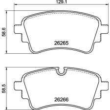 BREMBO fékbetétkészlet, tárcsafék BREMBO P 85 185 autóalkatrész