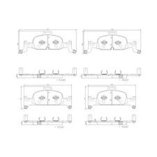 BREMBO fékbetétkészlet, tárcsafék P85164NX autóalkatrész