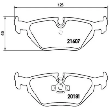 BREMBO fékbetétkészlet, tárcsafék P 06 013 autóalkatrész