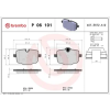 BREMBO fékbetétkészlet, tárcsafék P 06 101