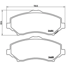 BREMBO fékbetétkészlet, tárcsafék P 11 025 autóalkatrész