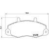 BREMBO fékbetétkészlet, tárcsafék P 24 032
