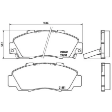 BREMBO fékbetétkészlet, tárcsafék P 28 026 autóalkatrész
