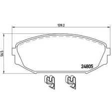 BREMBO fékbetétkészlet, tárcsafék P 28 049 fékbetét