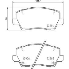 BREMBO fékbetétkészlet, tárcsafék P 30 114 autóalkatrész
