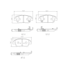 BREMBO fékbetétkészlet, tárcsafék P 30 172