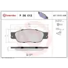 BREMBO fékbetétkészlet, tárcsafék P 36 012