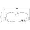 BREMBO fékbetétkészlet, tárcsafék P 44 019