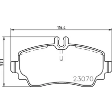 BREMBO fékbetétkészlet, tárcsafék P 50 047 autóalkatrész