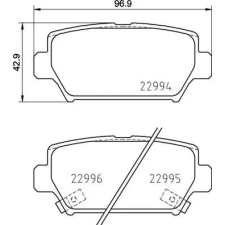 BREMBO fékbetétkészlet, tárcsafék P 54 062 autóalkatrész