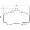 BREMBO fékbetétkészlet, tárcsafék P 65 011