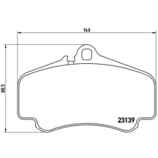 BREMBO fékbetétkészlet, tárcsafék P 65 011 autóalkatrész