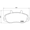 BREMBO fékbetétkészlet, tárcsafék P 68 025