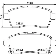 BREMBO fékbetétkészlet, tárcsafék P 79 037 autóalkatrész