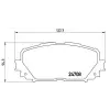 BREMBO fékbetétkészlet, tárcsafék P 83 101