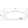 BREMBO fékbetétkészlet, tárcsafék P 83 117X