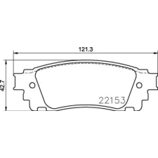 BREMBO fékbetétkészlet, tárcsafék P 83 166 autóalkatrész