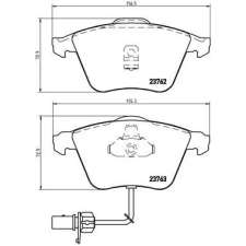 BREMBO fékbetétkészlet, tárcsafék P 85 056 autóalkatrész