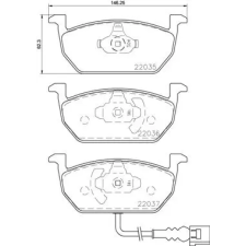 BREMBO fékbetétkészlet, tárcsafék P 85 137 autóalkatrész