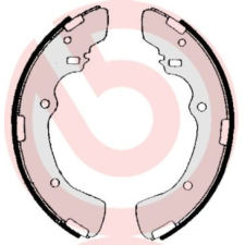 BREMBO fékpofakészlet BREMBO S 54 511 autóalkatrész