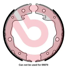 BREMBO fékpofakészlet, rögzítőfék S 83 568 autóalkatrész