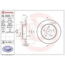 BREMBO féktárcsa 08.E523.11 autóalkatrész
