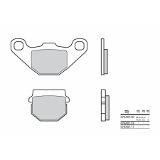 BREMBO Off-Road Sinterált Fémből készült Fékbetétek - 07KA07SD egyéb motorkerékpár alkatrész