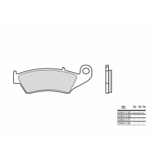 BREMBO Off-Road Szintermetál fékbetétek - 07KA17SD egyéb motorkerékpár alkatrész