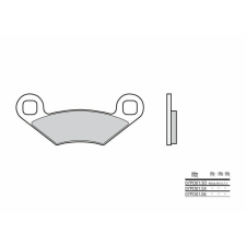 BREMBO Off-Road Szintermetál fékbetétek - 07PO01SD egyéb motorkerékpár alkatrész