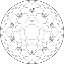BREMBO Oro félig lebegő féktárcsa - 78B408B5 motorkerékpár féktárcsa