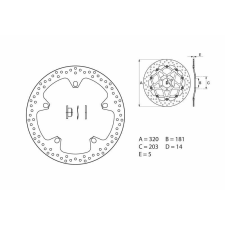 BREMBO Oro Fix féktárcsa - 168B407D7 egyéb motorkerékpár alkatrész