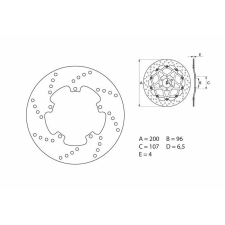 BREMBO Oro Fix féktárcsa - 68B40722 egyéb motorkerékpár alkatrész