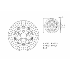 BREMBO Oro Lebegő Féknyereg - 78B40822 egyéb motorkerékpár alkatrész