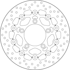 BREMBO Oro Lebegő Féktárcsa - 78B40897 egyéb motorkerékpár alkatrész