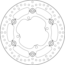 BREMBO Oro Lengőféktárcsa - 78B40844 motorkerékpár féktárcsa