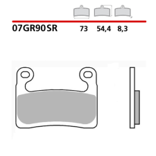 BREMBO Road/Sport Szintermetál Fékbetétek - 07GR90SR egyéb motorkerékpár alkatrész