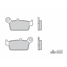 BREMBO Robogó Szén-Kerámia Fékbetétek - 07028CC BREMBO Futómű és fék alkatrész Fékbetét (tárcsafék) egyéb motorkerékpár alkatrész