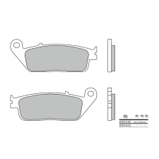 BREMBO robogó szinterelt fém fékbetétek - 07074XS egyéb motorkerékpár alkatrész