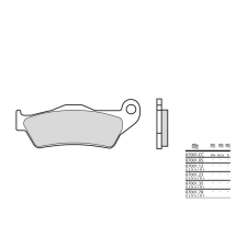 BREMBO robogó szinterelt fémbetétek - 07001XS egyéb motorkerékpár alkatrész