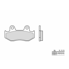 BREMBO robogó szintermetál fékbetétek - 07038XS egyéb motorkerékpár alkatrész