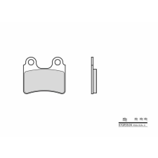  BREMBO Street Carbon-Kerámia Fékbetétek - 07GR5804 egyéb motorkerékpár alkatrész