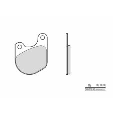 BREMBO Street Carbon Kerámia Fékbetétek - 07HD0202 egyéb motorkerékpár alkatrész