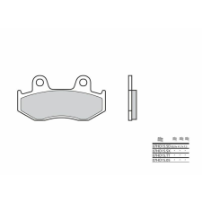 BREMBO Street Carbon-Kerámia Fékbetétek - 07HO1505 egyéb motorkerékpár alkatrész