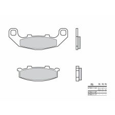 BREMBO Street Carbon Kerámia Fékbetétek - 07KA1117 egyéb motorkerékpár alkatrész