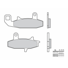 BREMBO Street Carbon Kerámia Fékbetétek - 07SU1509 egyéb motorkerékpár alkatrész
