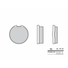 BREMBO Street Szén-Kerámia Fékbetétek - 07KA0328 egyéb motorkerékpár alkatrész
