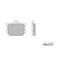 BREMBO Street szénszál-kerámia fékbetétek - 07YA0309 egyéb motorkerékpár alkatrész